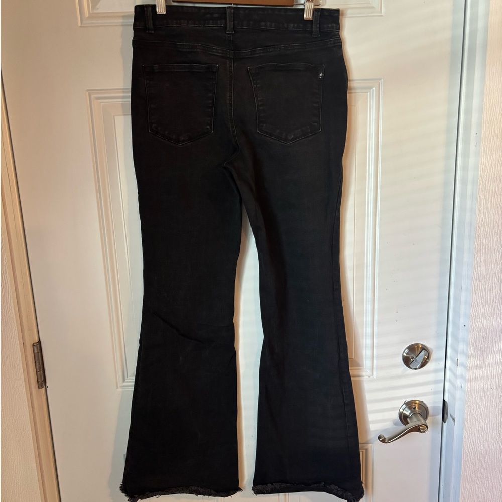 Maurices Black High-Rise Flare Jeans with Button-Fly - Picture 4 of 6